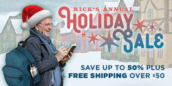 Rick's Annual Holiday Sale - Save up to 50% plus free shipping over $50